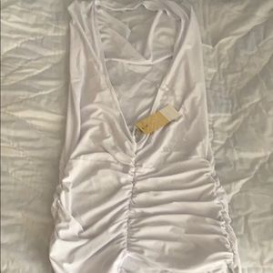 White above the knee dress